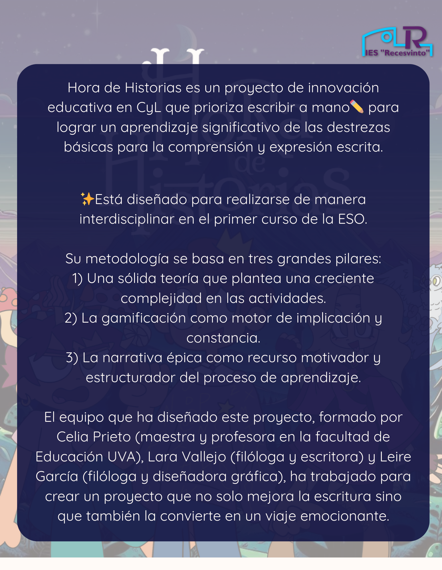 En qué consiste HORA DE HISTORIAS