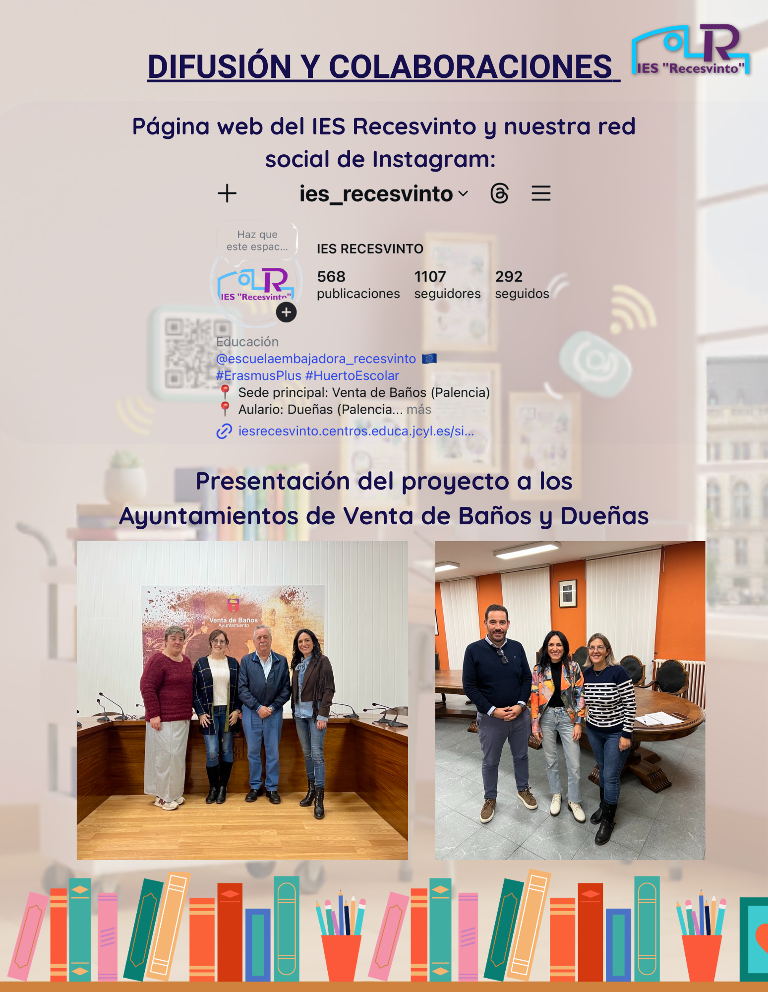 Difusión y colaboraciones Nos llevamos a los libros de calle